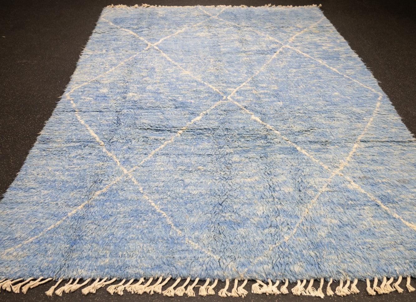 Lana Tappeto marocchino 6'6'' x 9'4'' in vendita