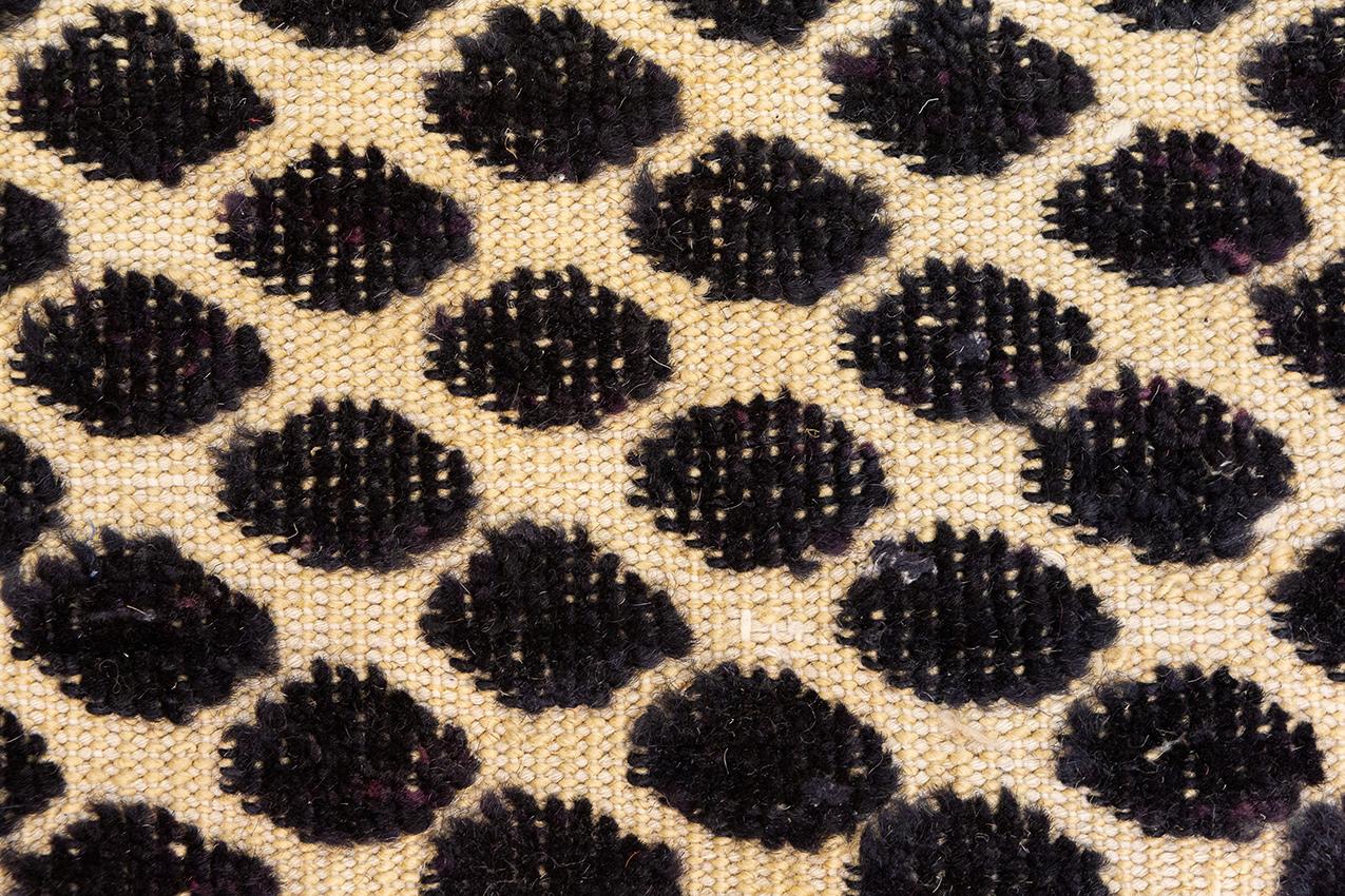 Wool Moroccan Rug Bee Honeycomb Design For Sale