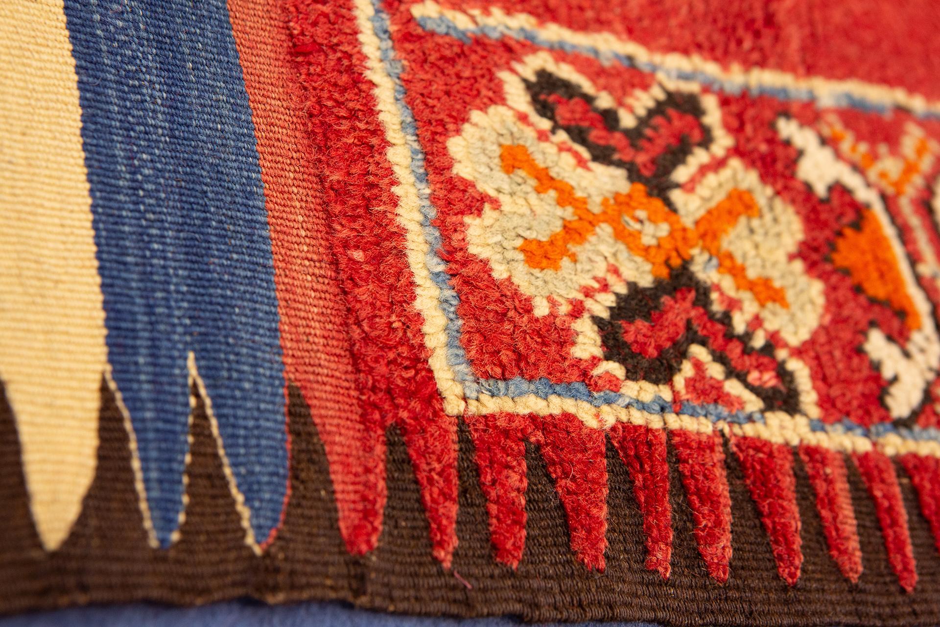 Moroccan Rug Extra Long Multi-Color For Sale 4
