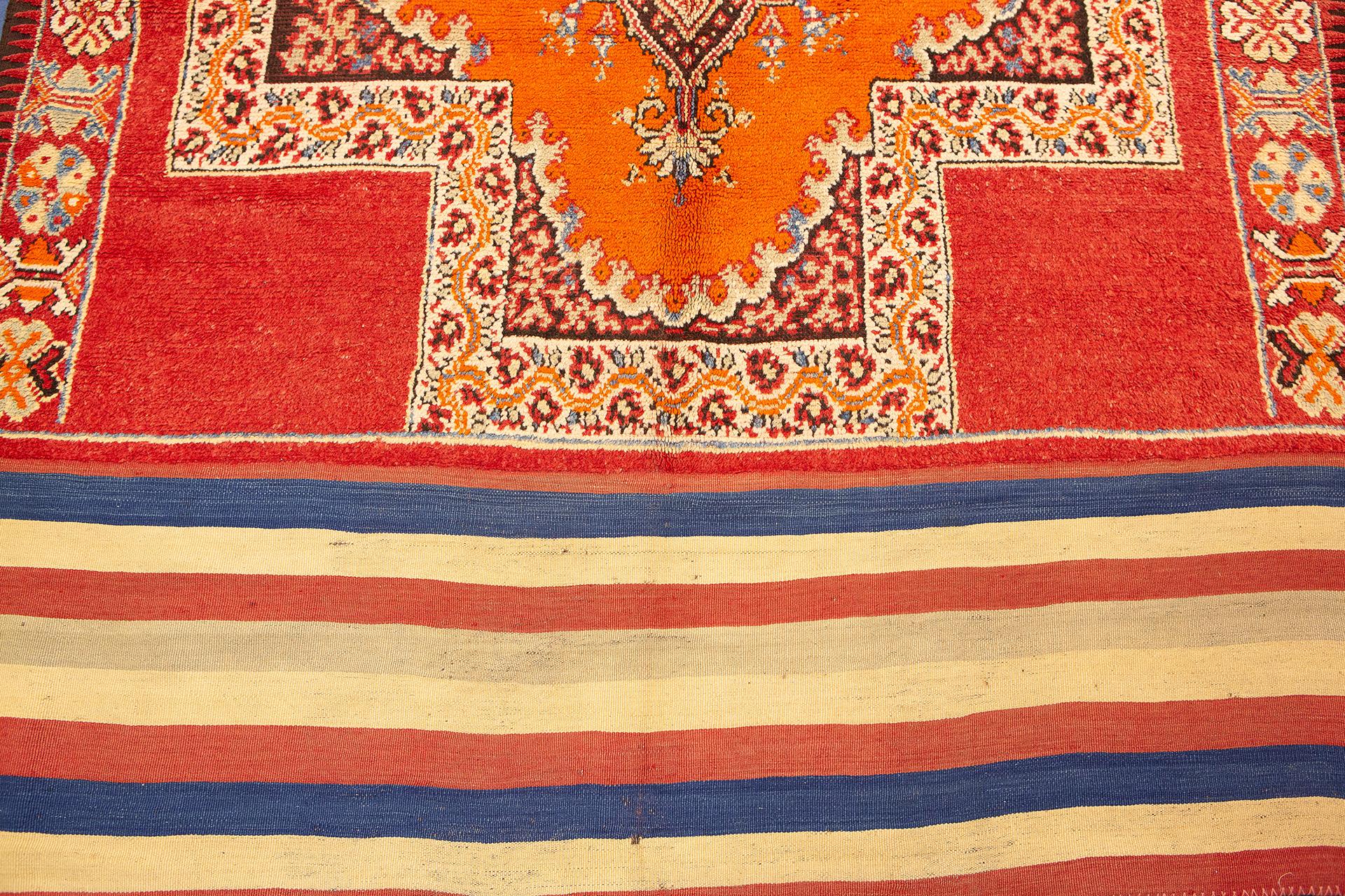 Wool Moroccan Rug Extra Long Multi-Color For Sale