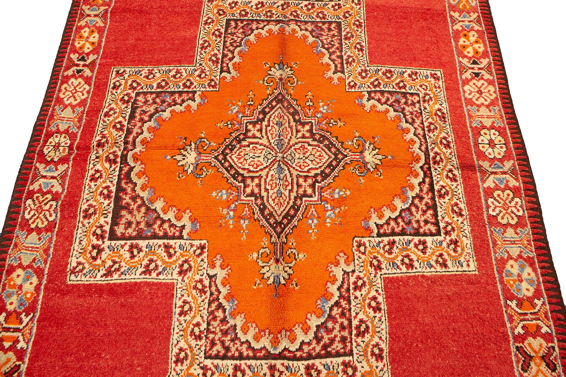 Moroccan Rug Extra Long Multi-Color For Sale 1