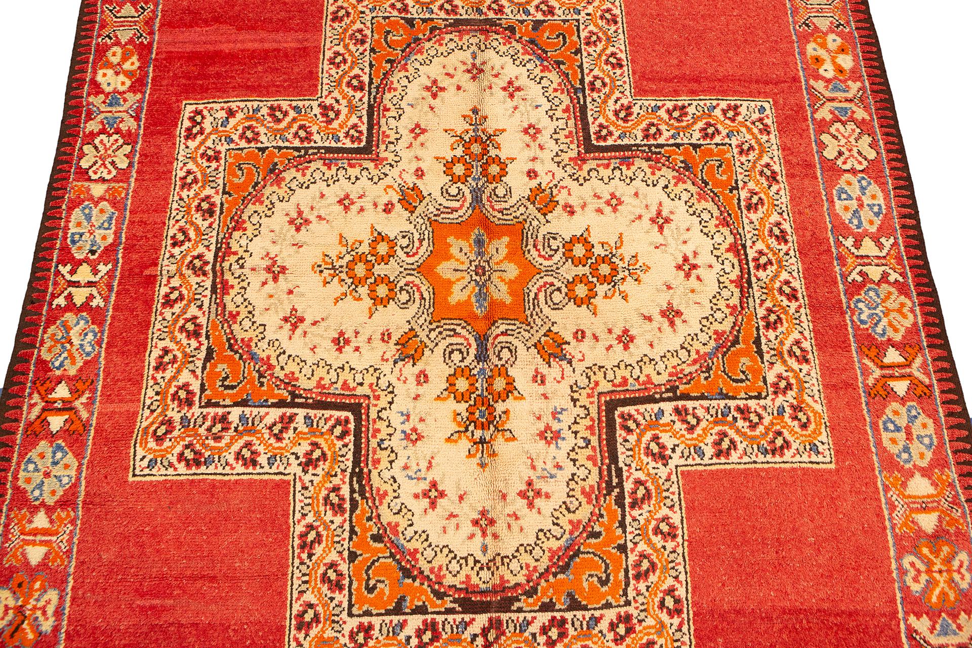 Moroccan Rug Extra Long Multi-Color For Sale 2