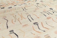 Tappeto marocchino - Lana annodata a mano con un design tribale artistico