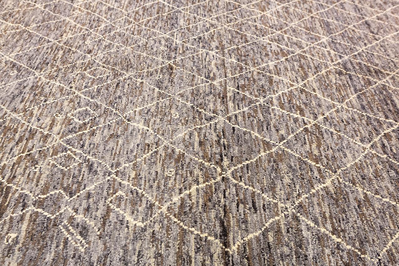 Hand-Crafted Moroccan Rug Handcrafted Genuine Wool For Sale