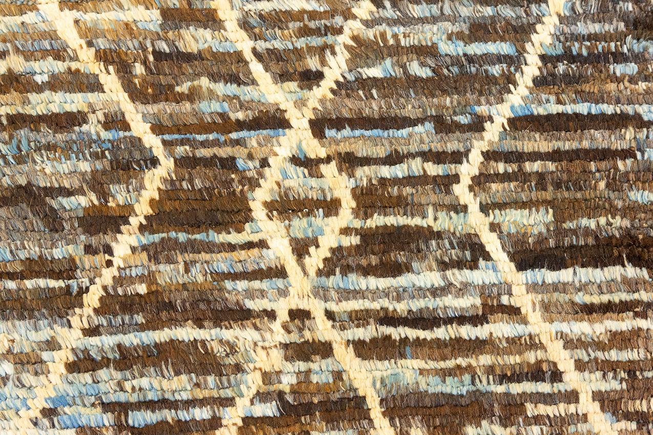 Moroccan Rug Handcrafted Genuine Wool For Sale 1