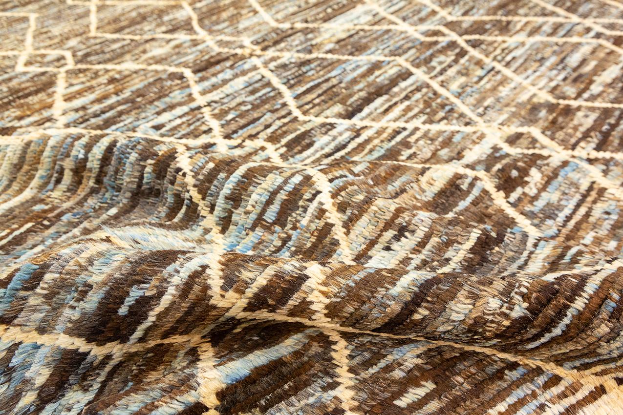 Moroccan Rug Handcrafted Genuine Wool For Sale 2