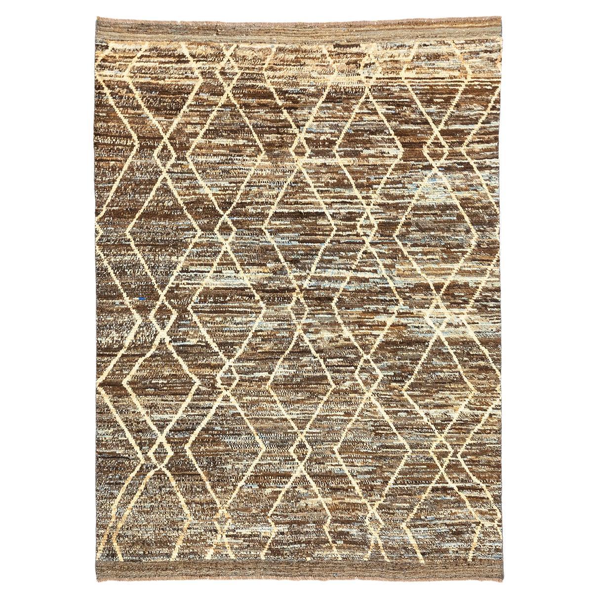 Marokkanischer Teppich Handcrafted Echte Wolle