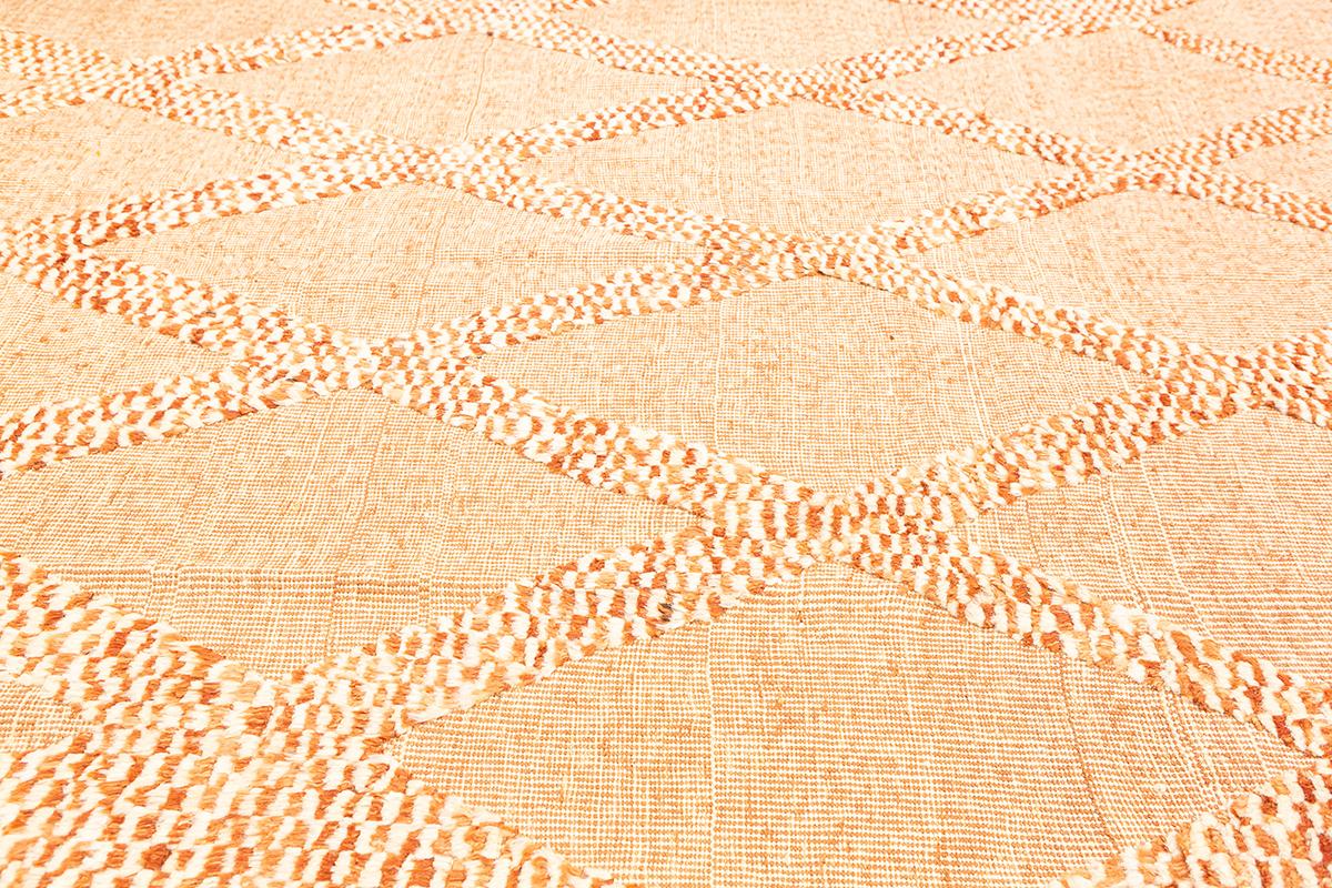 Marokkanischer Teppich Handgefertigt Echte Wolle (Moderne) im Angebot