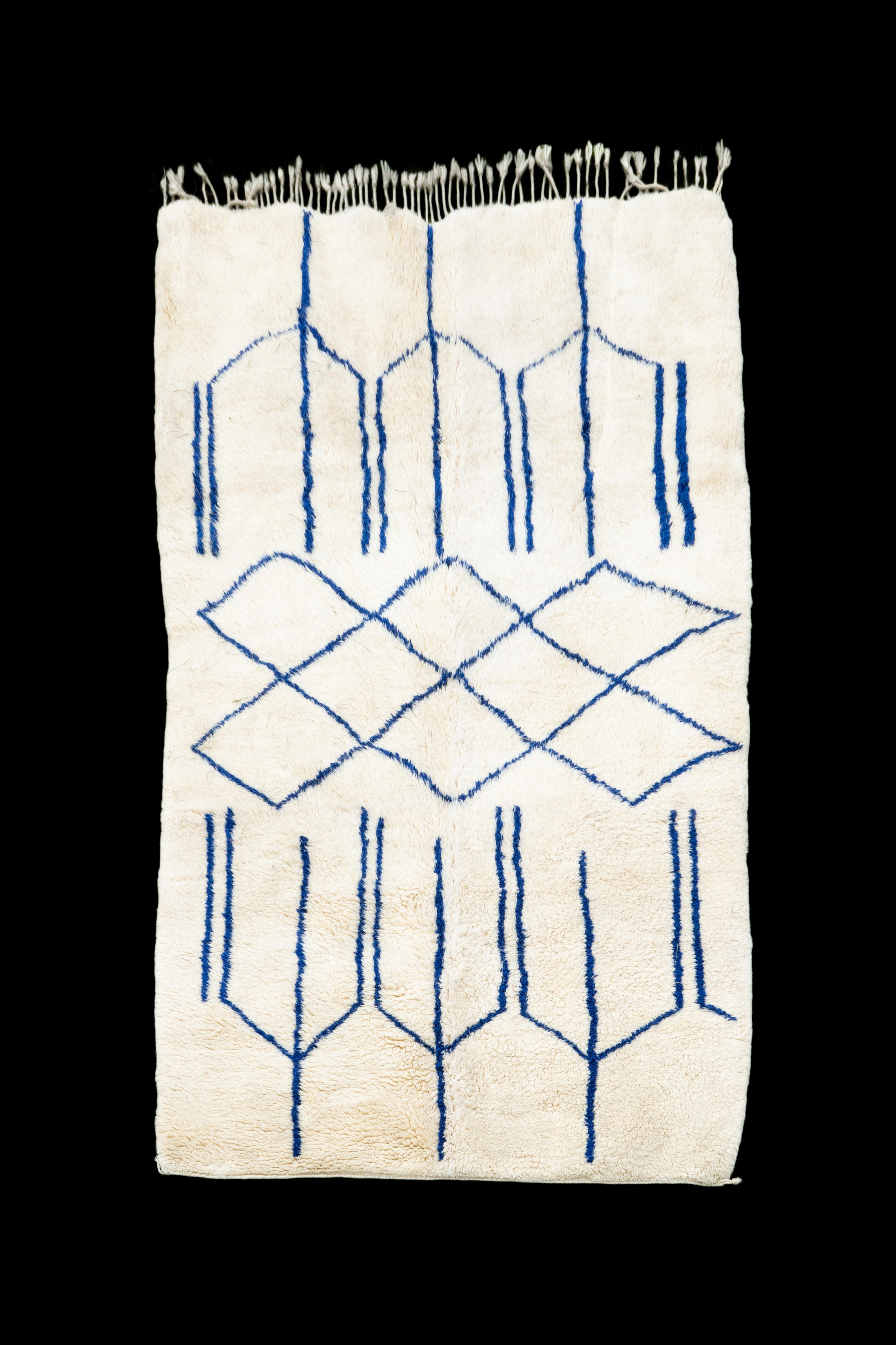 Moroccan wool rug designed by Jean Louis Deniot.

Measures: 9' 3