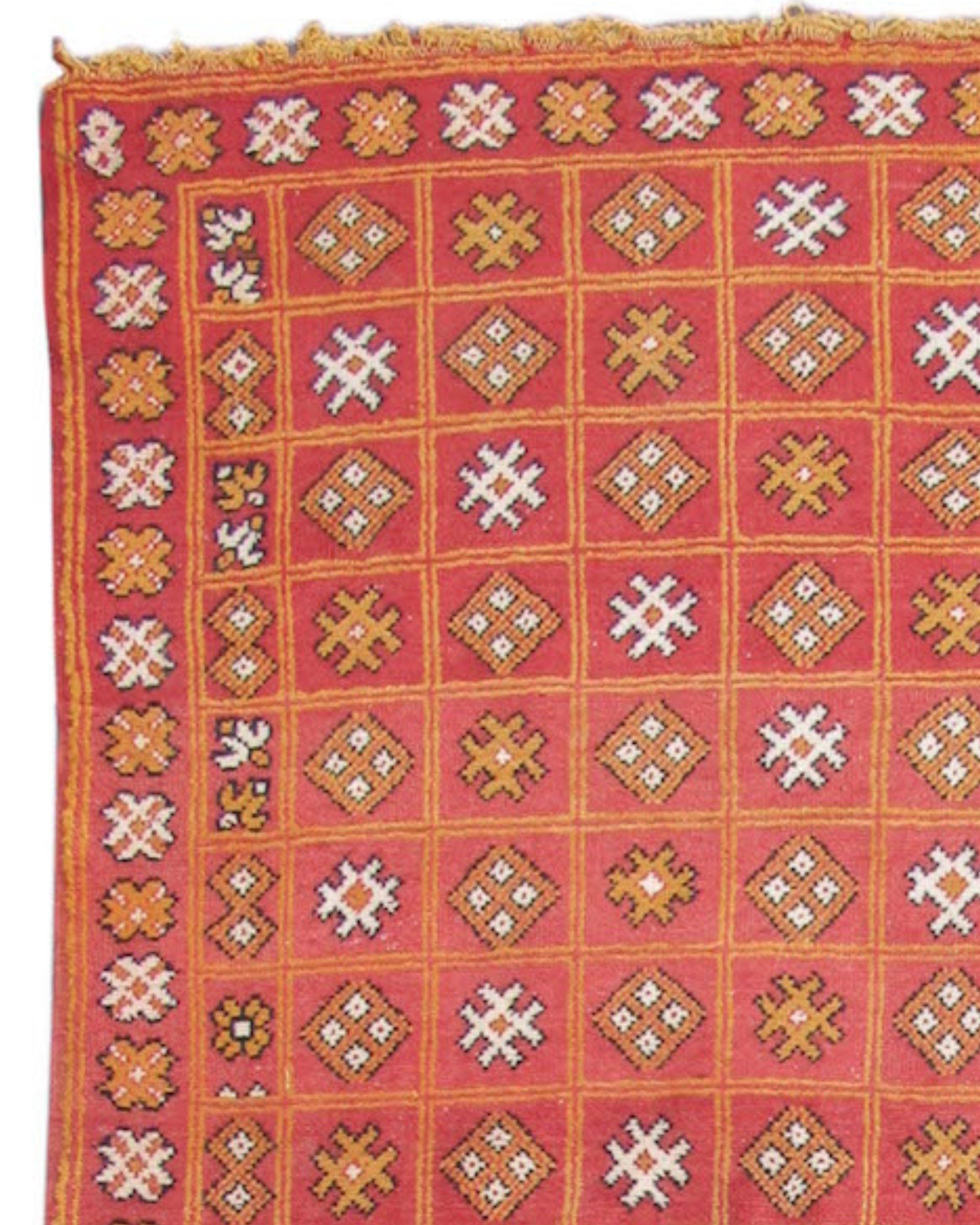 Marokkanischer Teppich, Mitte des 20. (Handgeknüpft) im Angebot
