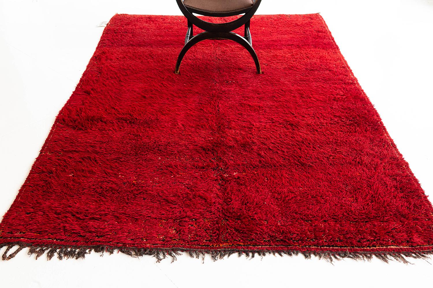 Tribal Tapis marocain vintage Middle Atlas Tribe Atlas Collection en vente
