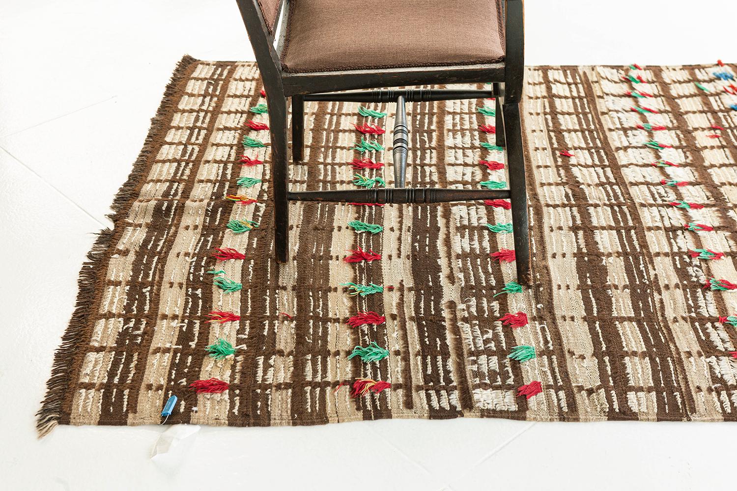Wool Moroccan Rug Middle Atlas Tribe Atlas Collection For Sale
