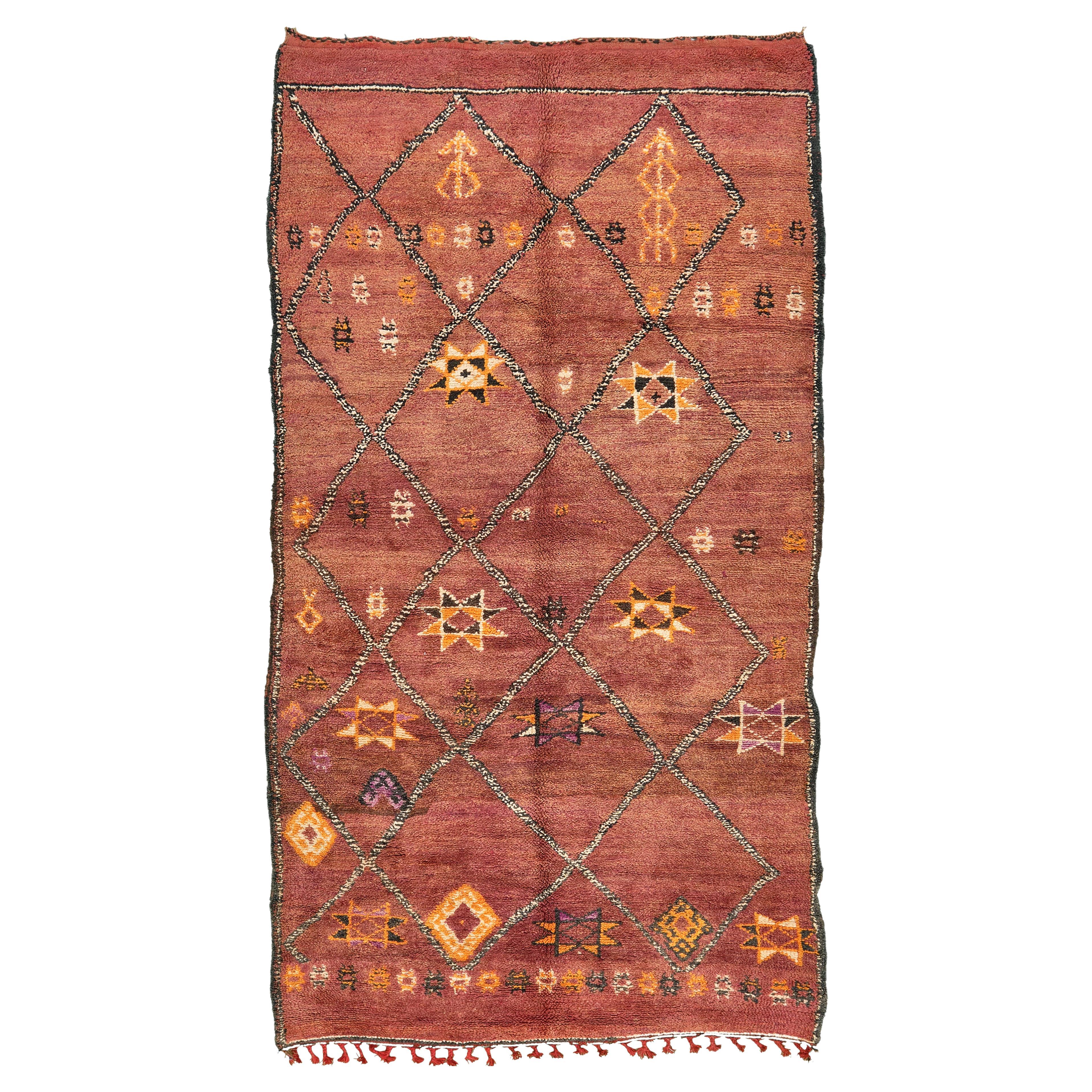 Marokkanischer marokkanischer Teppich aus der Atlas-Kollektion des Stammes Atlas im Angebot