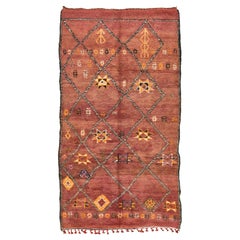 Tapis marocain de la Tribe Atlas du Moyen Atlas Collection
