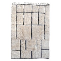 Moroccan Rug North African Tribal Bauhaus Design Djoharian Collection Beige