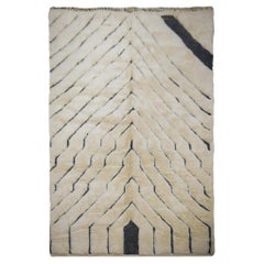 Moroccan Rug North African Tribal Beni Ourain Design Djoharian Collection Beige
