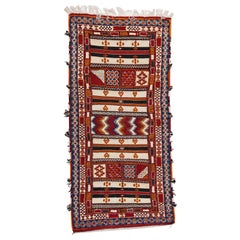 Moroccan Rug or Carpet with Tribal Design