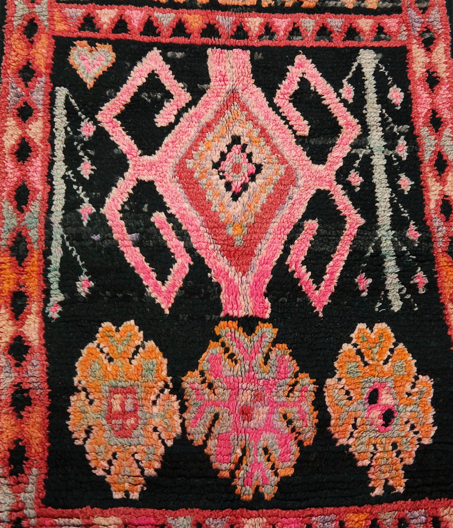 Late 20th Century Moroccan Runner Rug, Carpet Runner, Very Long Vintage Runner Rug