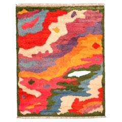 Vintage Moroccan Shaggy Area Rugs - 68917