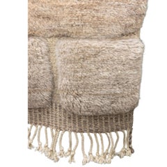 Tappeto marocchino in lana di pecora fatto a mano, 9x12 piedi, Artigianale, Nuovo