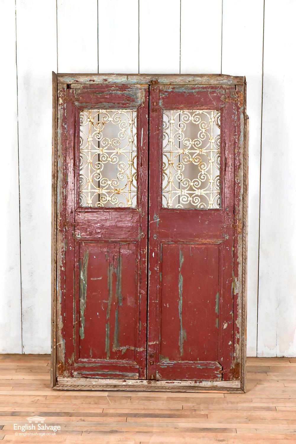 European Moroccan Shutters and Grill, 20th Century For Sale