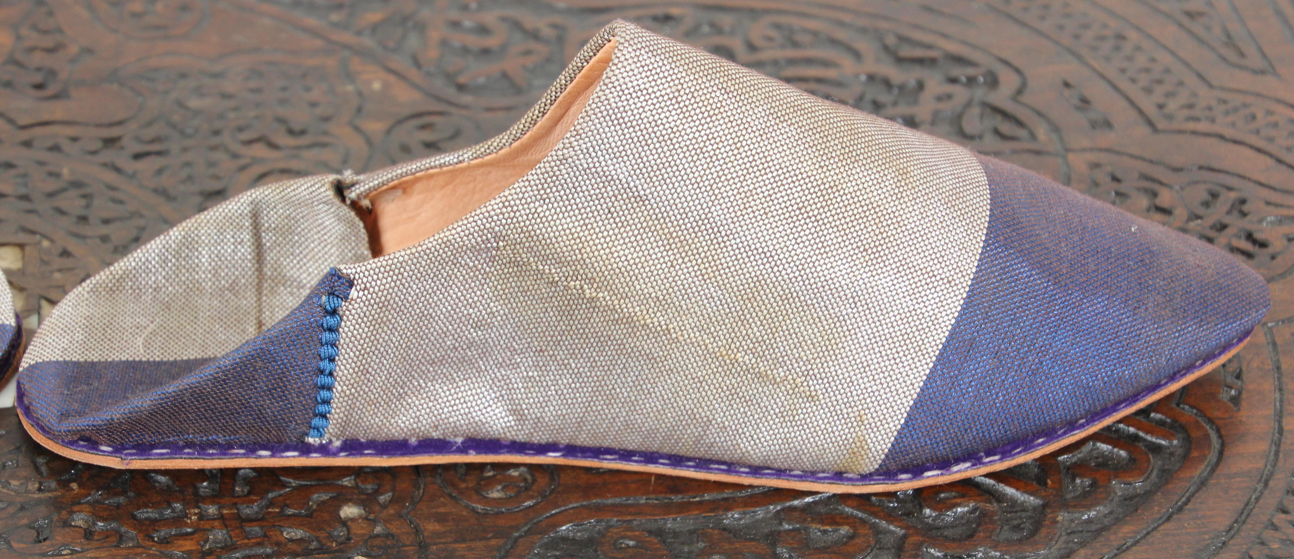 Moroccan Silk Slippers Babouches For Sale 3
