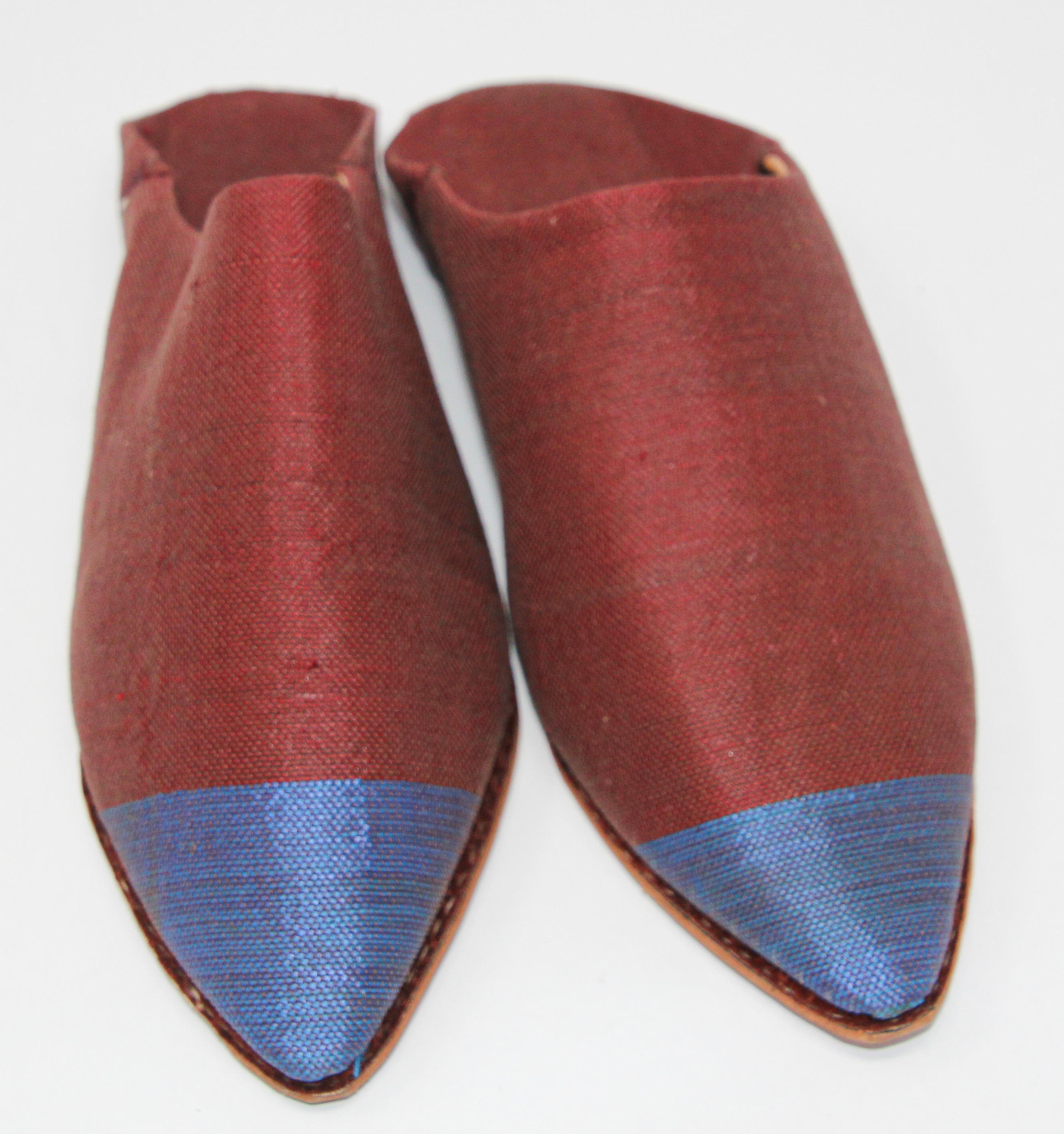 Moroccan Silk Slippers For Sale 6