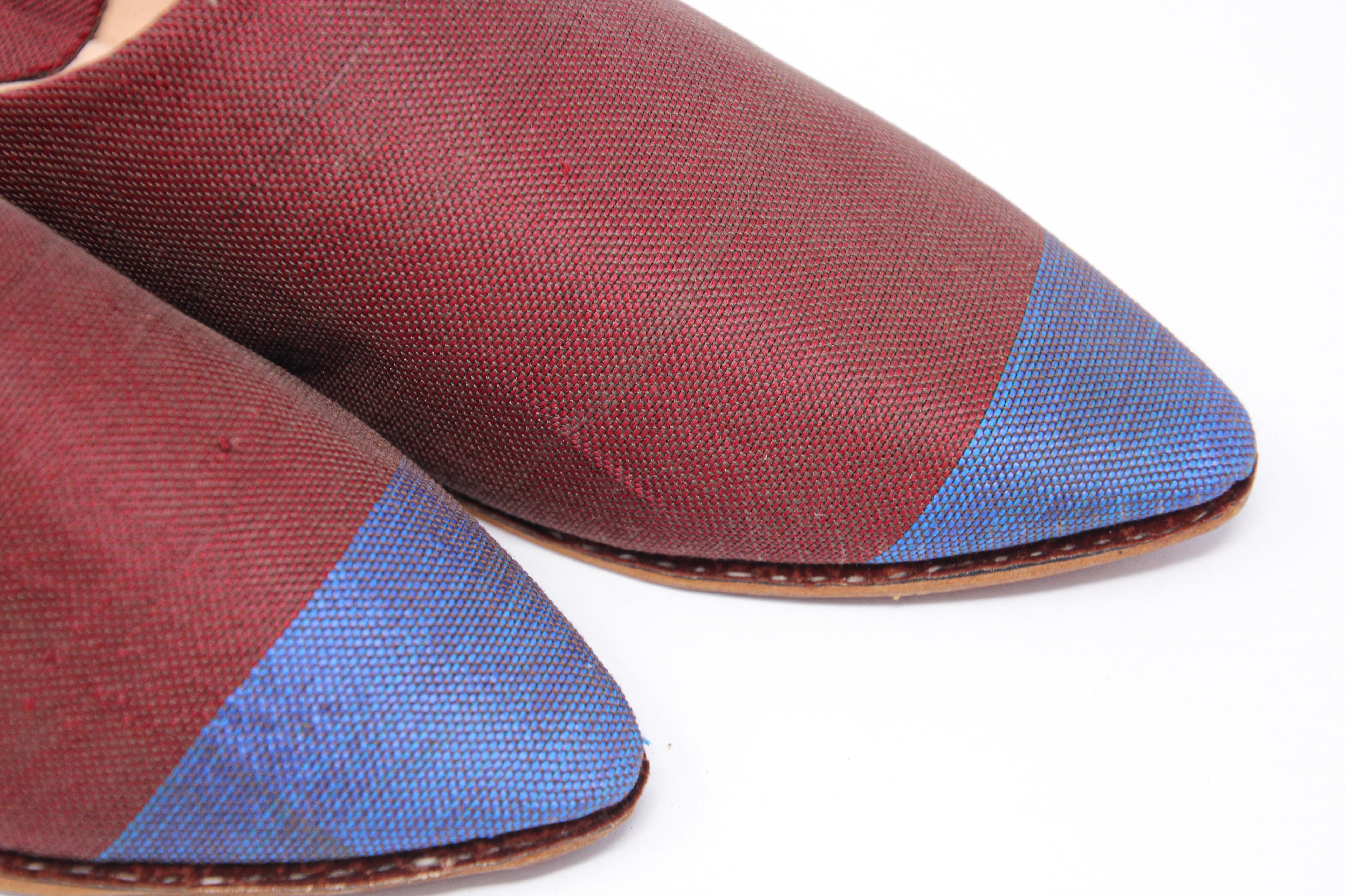 Moroccan Silk Slippers For Sale 11