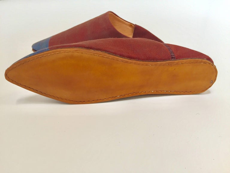 Moroccan Silk Slippers at 1stDibs