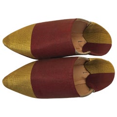 Moroccan Silk Slippers Ethnic Shoes