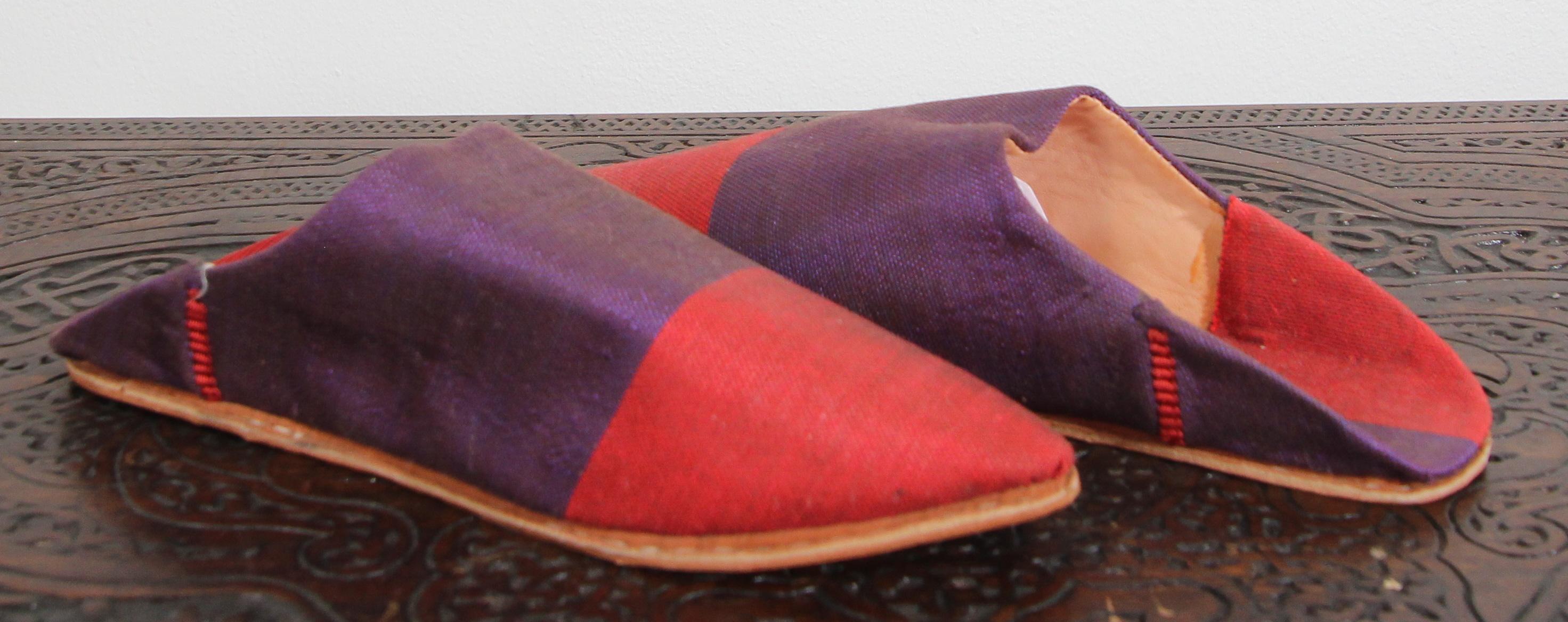 Moroccan Silk Slippers Marrakech Babouches For Sale 2