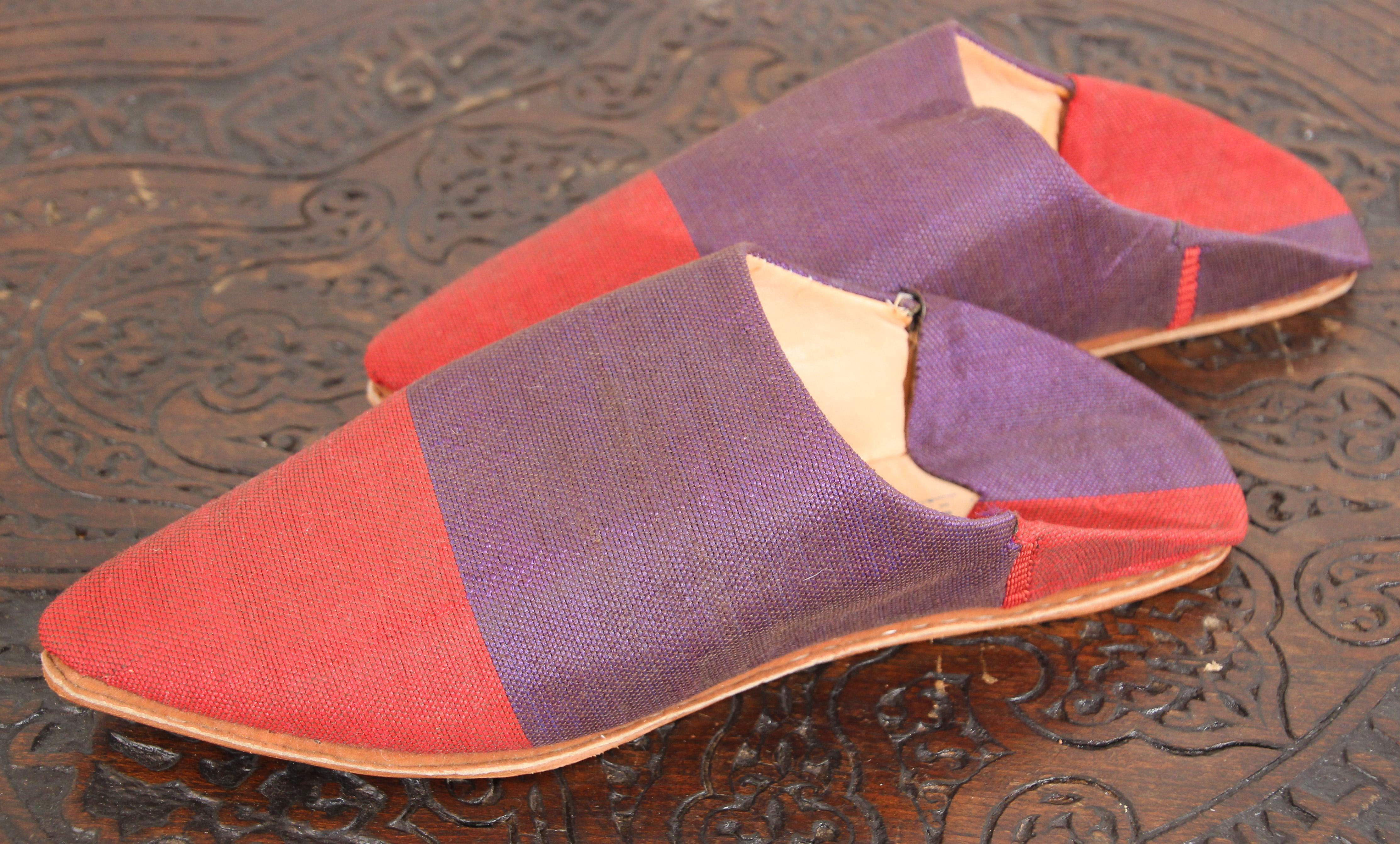 Moroccan Silk Slippers Marrakech Babouches For Sale 3