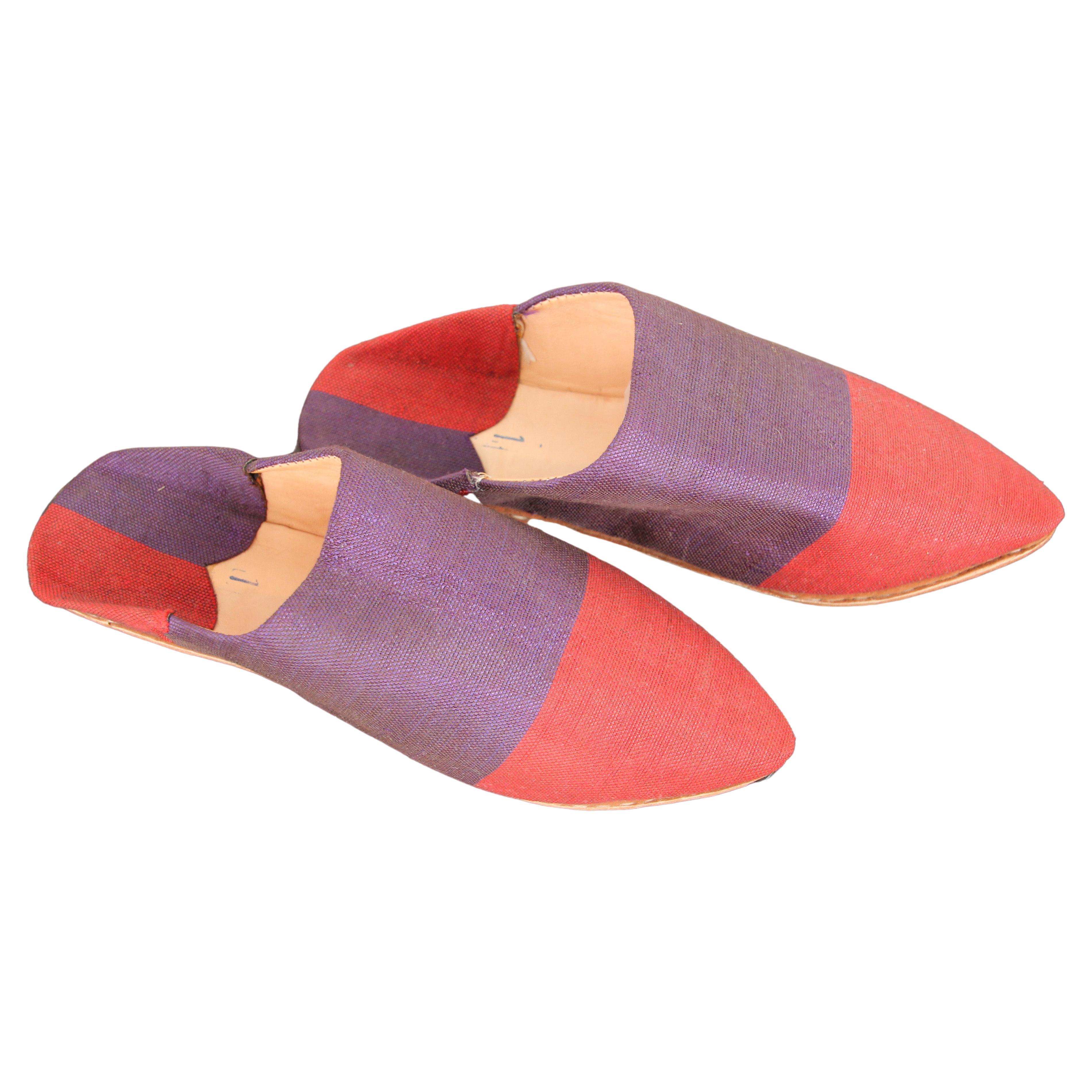 Moroccan Silk Slippers Marrakech Babouches For Sale at 1stDibs