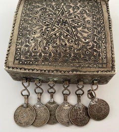 Porte-monnaie marocain en métal argenté