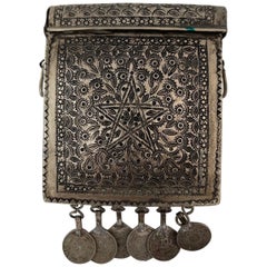 Moroccan Silver Metal Coin Purse