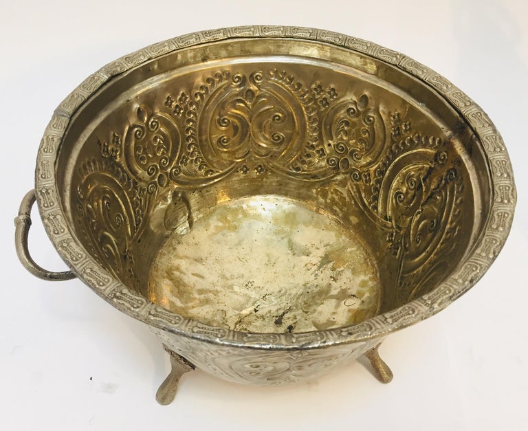 TRES GRAND ANCIEN plat à tajine marocain argenté silverplated very large tajine EUR 89,99 - FR