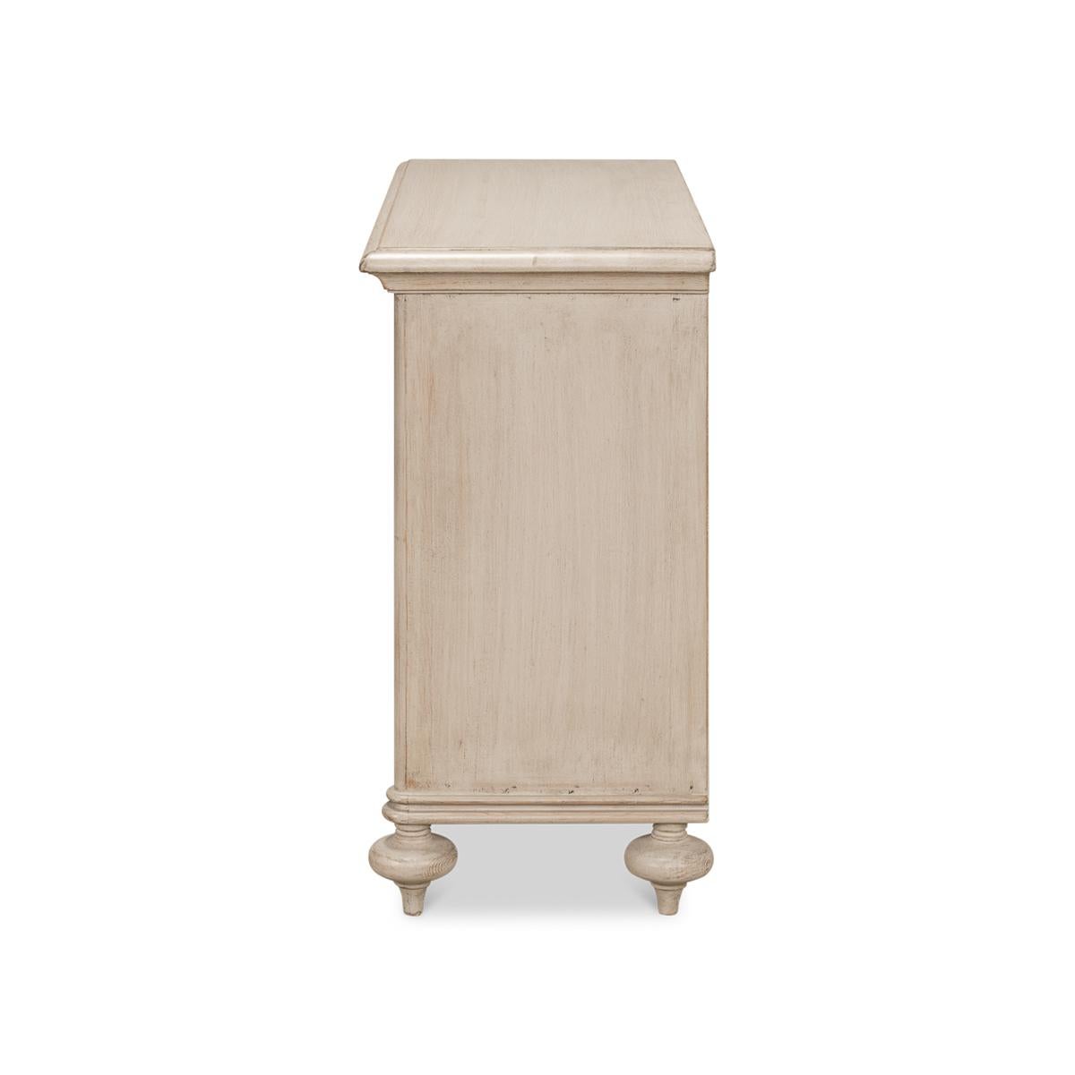 Asian Moroccan Stone Grey Chest of Drawers For Sale