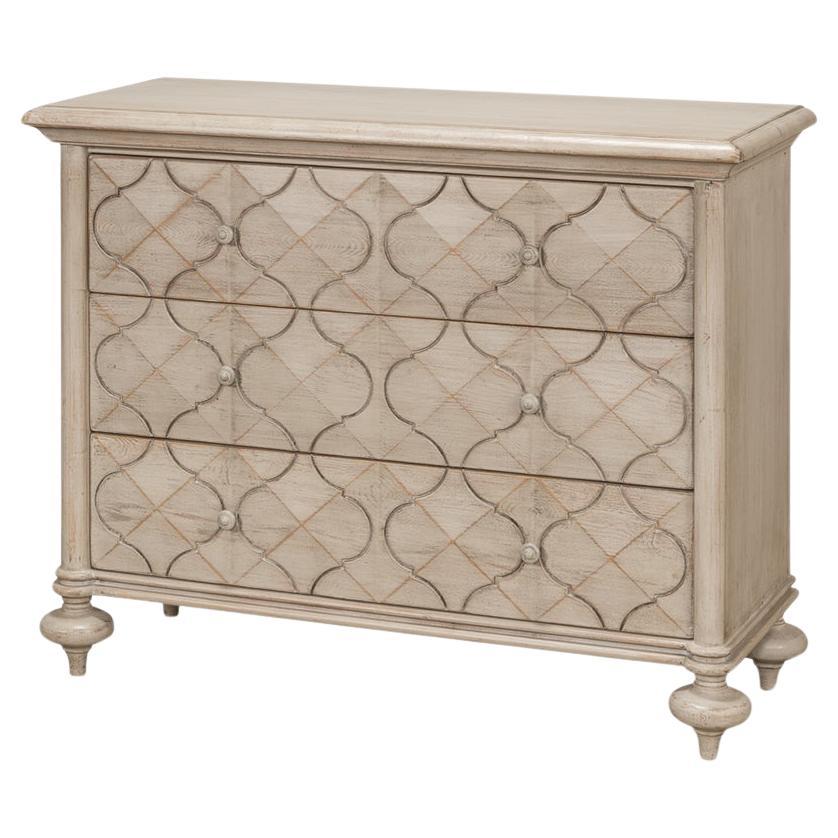 Moroccan Stone Grey Chest of Drawers For Sale