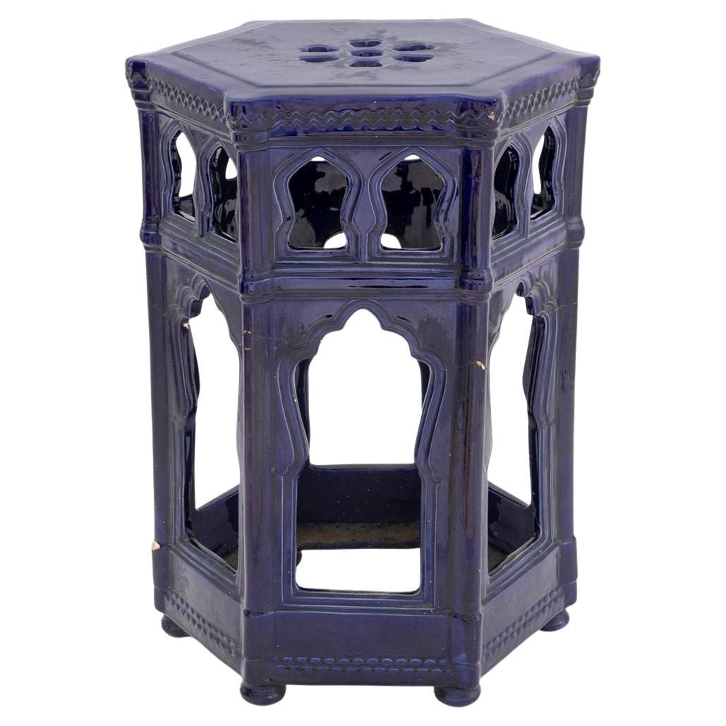 Marokkanischer Stil Kobaltblau Keramik Garten Sitz