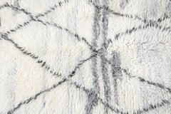 Hand-Knotted Wool Moroccan-Style Custom Rug, Modern Design, India