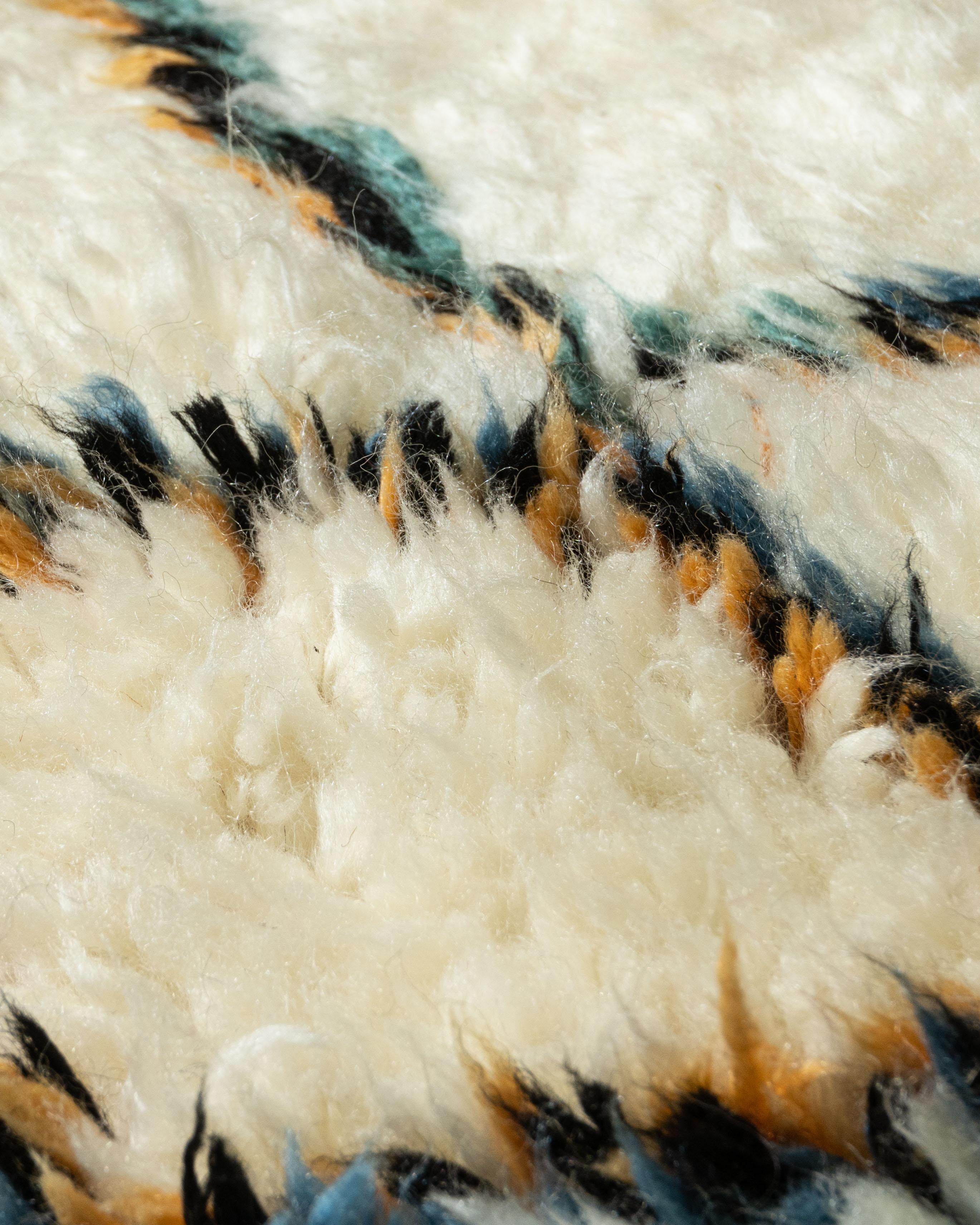Moroccan Style Fluffy Rug  8'8 x 9'10 For Sale 3