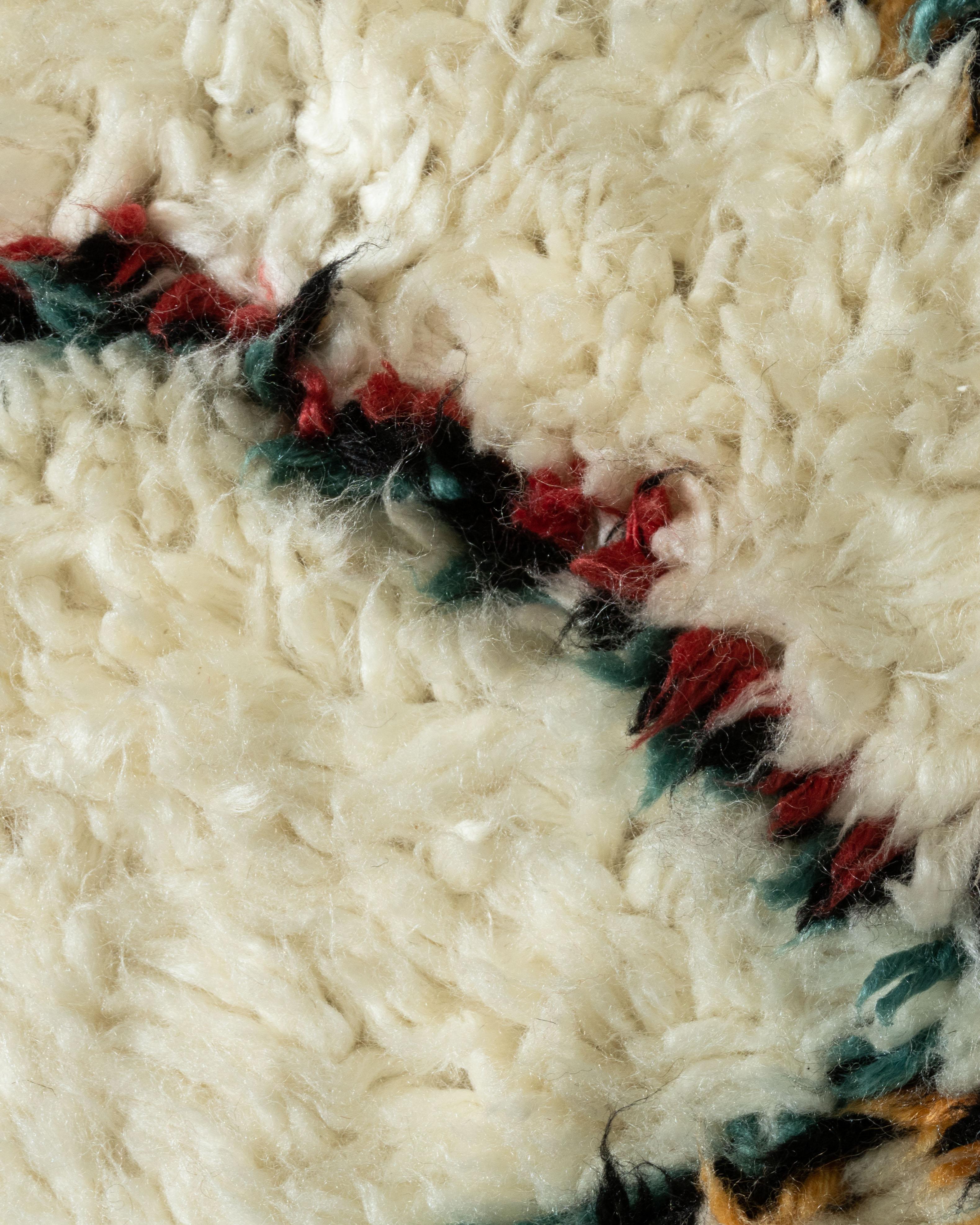 Moroccan Style Fluffy Rug  8'8 x 9'10 For Sale 5