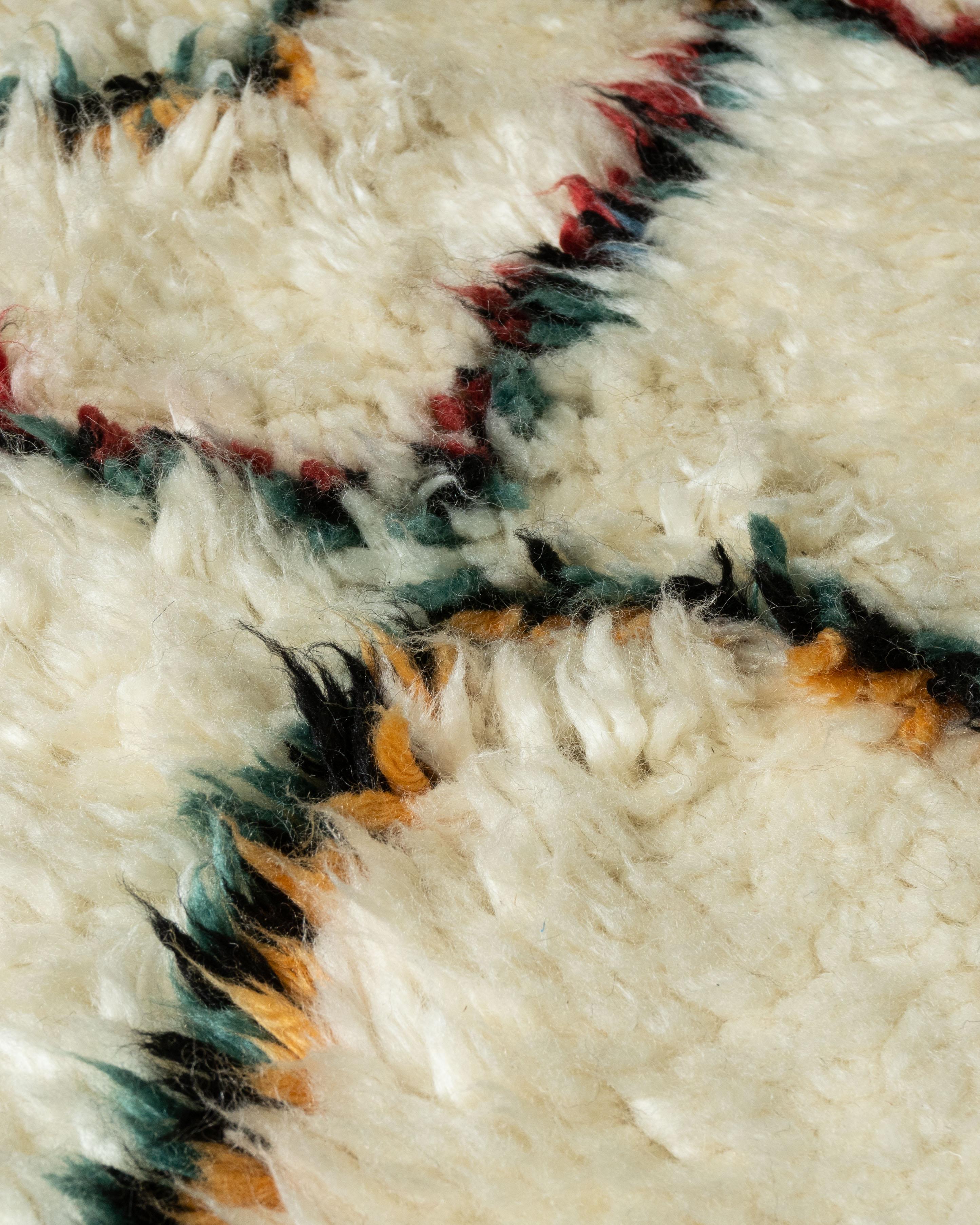 Moroccan Style Fluffy Rug  8'8 x 9'10 For Sale 7