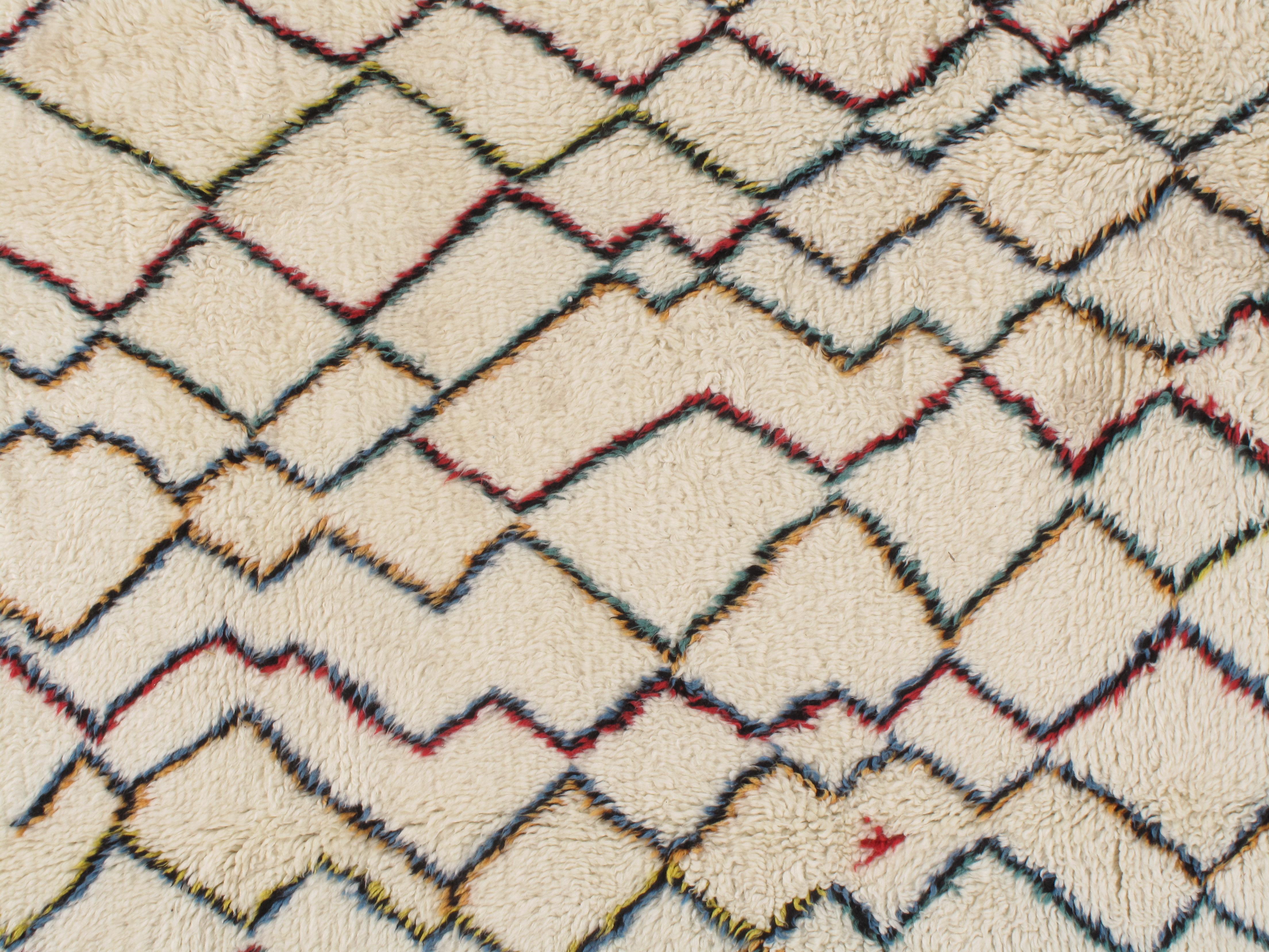 fluffy moroccan rug