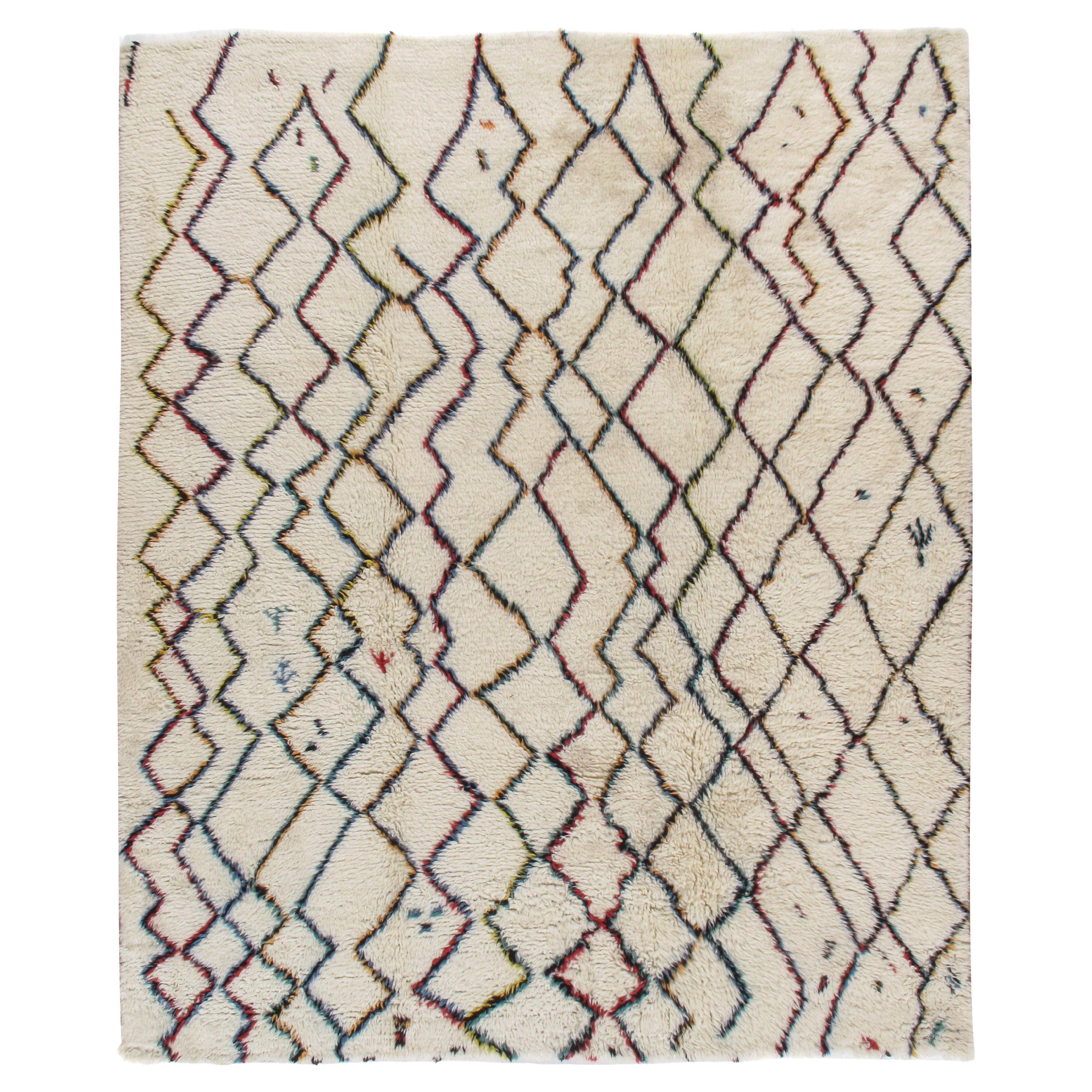 Moroccan Style Fluffy Rug  8'8 x 9'10