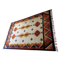 Handwoven Portuguese Rug 1970s