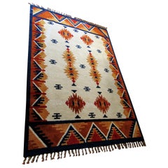 Handwoven Portuguese Rug 1970s