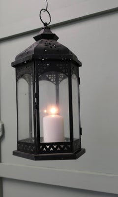 Moroccan Style Iron Candle Lantern This is a good large size for a Porch Lanter