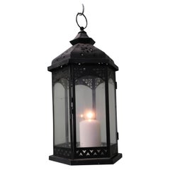 Moroccan Style Iron Candle Lantern This is a good large size for a Porch Lanter