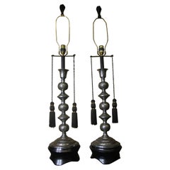Vintage Moroccan Style Lamps in the Manner of James Mont